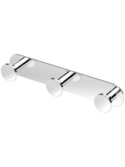 Glam Triple Bath Hook in Polished Chrome.